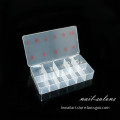 500 PCS Plastic Nail Tip Container Nail Tip Box Nail Art